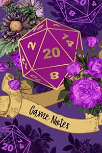 D20 Game Notes