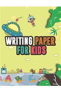 Writing Paper for Kids. Handwriting Practice Paper Workbook. Kindergarten Workbook. Beginner to Tracing ABC Letters A-Z. Alphabet Handwriting Practice workbook for kids
