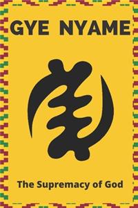 Gye Nyame Adinkra Lined Notebook