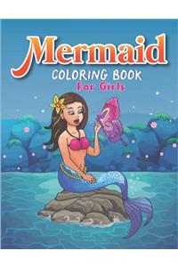 Mermaid Coloring Book for Girls