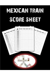 Mexican Train Score Sheet