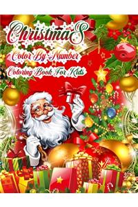 Christmas Color By Number Coloring Book For Kids