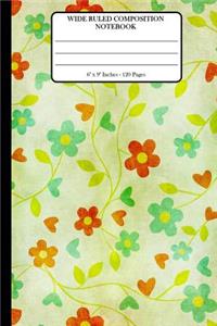 Wide Ruled Composition Notebook 6