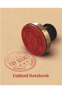 Top Secret-Unlined Notebook