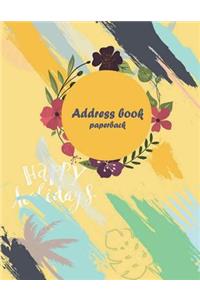 Address book paperback