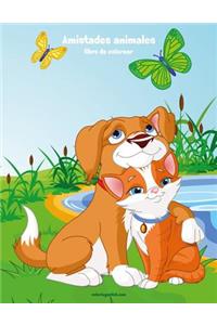 Amistades animales libro para colorear 1