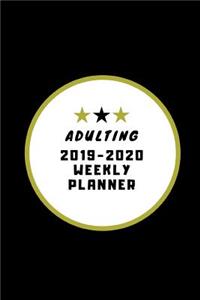 Adulting 2019-2020 Weekly Planner