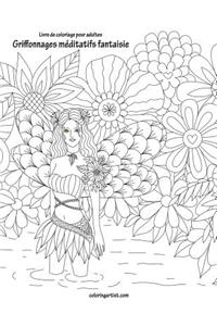 Livre de coloriage pour adultes Griffonnages méditatifs fantaisie 1