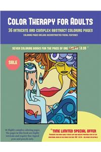 Color Therapy for Adults (36 intricate and complex abstract coloring pages)