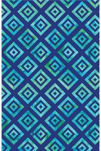 Journal Notebook Geometric Squares - Blue