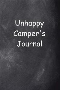Unhappy Camper's Journal Chalkboard Design