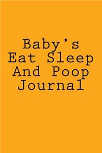 Baby's Eat Sleep And Poop Journal
