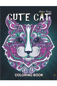 Cute Cat Coloring Book