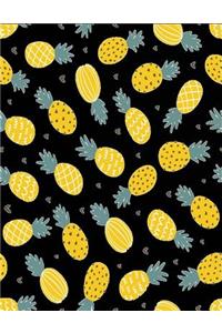 2017, 2018, 2019 Weekly Planner Calendar - 70 Week - Pineapple