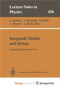 Integrable Models and Strings
