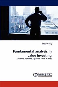 Fundamental analysis in value investing