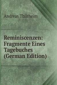Reminiscenzen: Fragmente Eines Tagebuches (German Edition)