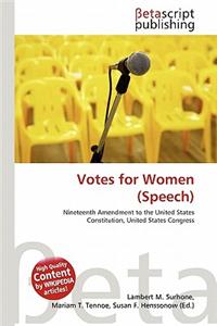 Votes for Women (Speech)