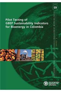 Pilot Testing of Gbep Sustainability Indicators for Bioenegy in Colombia