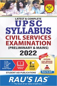UPSC Syllabus Civil Service Exam Prelims & Mains Latest 2022 + Free Booklet on Winning Strategy for Success in Civil Services Prelim Exam