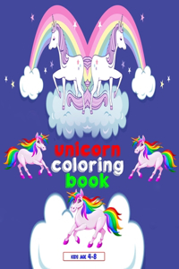 Unicorn Coloring Book for Kid Ages 4-8