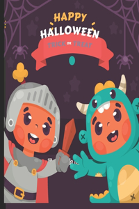 Halloween Coloring Book For Kids Ages 4-8