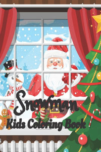 Snowman Kids Coloring Book