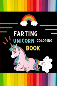 Farting unicorn coloring book