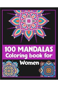 100 Mandalas Coloring book for Women