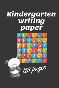Kindergarten writing paperbook Ages 3-5
