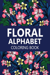 Floral Alphabet coloring book