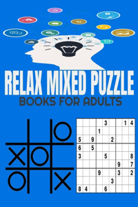 Relax mixed puzzle books for adults