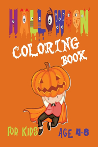 Halloween coloring book for kids age 4-8