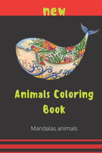 Animals Coloring Book Mandalas Animals