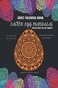 Adult Coloring Book Easter Egg Mandalas