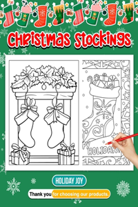 Christmas Stockings Coloring Book Cozy Holiday Imagination