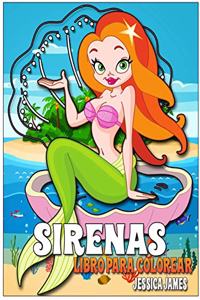 Libro Para Colorear Sirenas