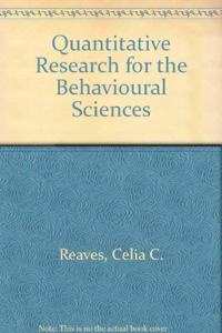Quantitative Research For The Behav