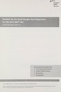 Steck Vaughn GED Posttest for Social Studies Form a