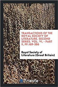 TRANSACTIONS OF THE ROYAL SOCIETY OF LIT