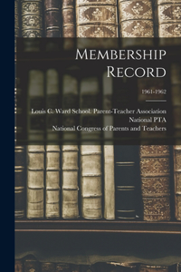 Membership Record; 1961-1962