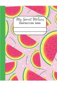 My Sweet Melons Composition Book