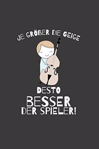 Je größer die Geige desto besser der Spieler