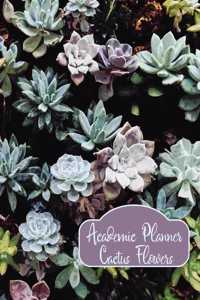 Academic Planner Cactus Flowers