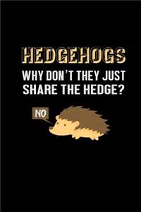 Hedgehogs Why Don't They Just Share the Hedge? No