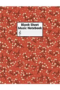 Blank Sheet Music Notebook