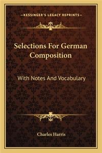 Selections for German Composition