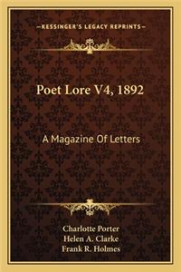 Poet Lore V4, 1892