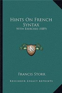 Hints on French Syntax