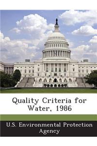 Quality Criteria for Water, 1986